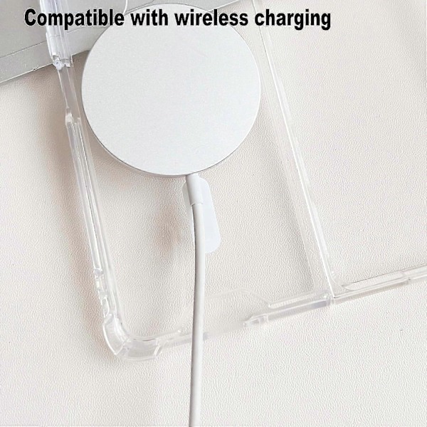 Z Fold 5 Selkeä Kotelo, Magneettinen Kotelo Yhteensopiva Samsung Galaxy Z Fold 5:n Kanssa Magsafe Langattomaan Lataukseen Z Fold 5 Läpinäkyvä Kotelo