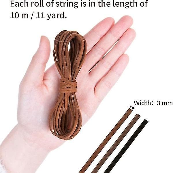 Suede snor Brown suede snor