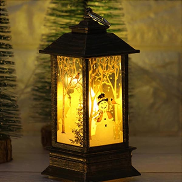 1 stk Julstearinlys med LED-telys for julepynt