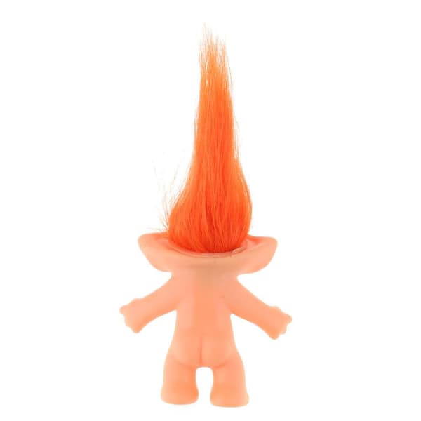 Delikat Nud Lucky Troll Dukke Mini Actionfigurer Legetøjs Samlinger Orange