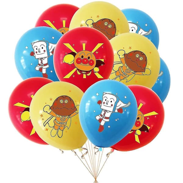 Anpanman Ballonsæt Cupcake Kagepynt Sæt Til Børne Dekorationer