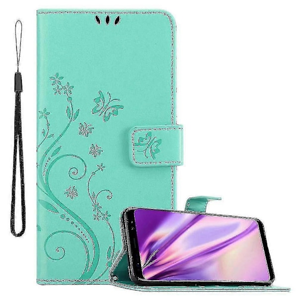 Etui til Samsung Galaxy S8 Foldbart Telefon Etui - Cover - Med Standfunktion og Kortbakke