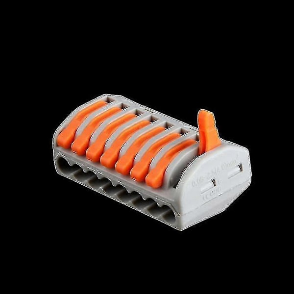 10 st Elektriska Kontakter, 222-418 Elektriska Plintar, Anslutningsplintar Med 8 Kontrollspakar -z