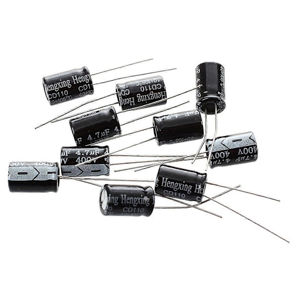 10 kpl 4,7uF 400V 105C radiaaliset elektrolyyttikondensaattorit 8x12mm