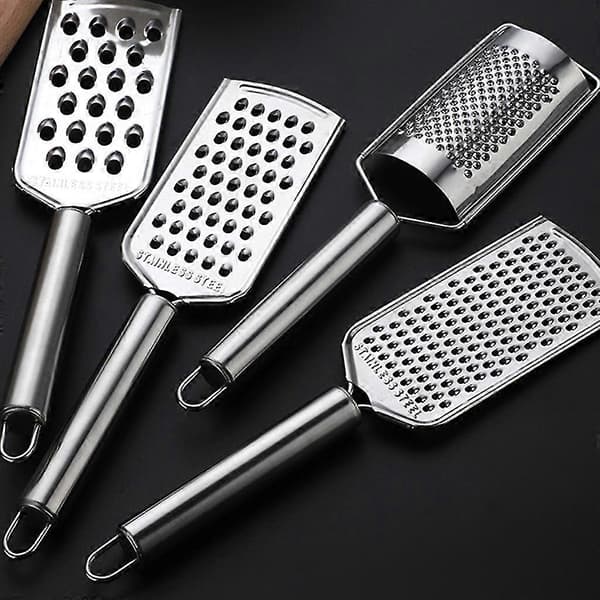 Rostfritt Stål Ost- och Potatisrivare Multifunktionell Citronzest Kitchen Tools