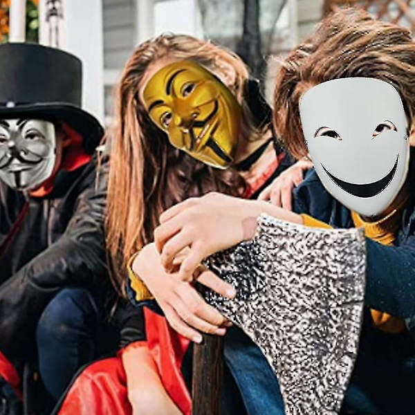 Maskeraddräkt Mask Halloween Mask Vit