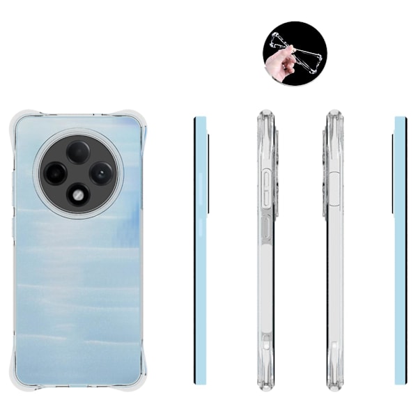 TPU-fodral med förstärkta hörn för Oppo Reno12 F 5G