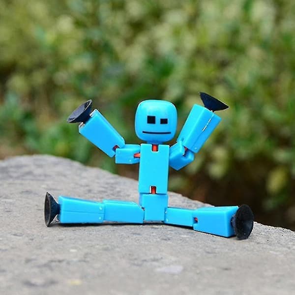 Ægte Stikbot Robot Stickbots Stop Motion Animation Efterår Nye Farver