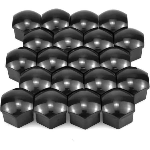 20 Pakk Mutterdeksler, 17mm Hjulmutterdeksler Universelle Deksel, Deksel Universelle 17mm Bilhjulmutterboltdeksler Låsedeksler, Bilmutterdeksler