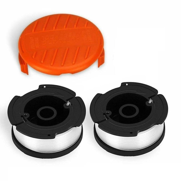 Orange Strimmer Cover Cap + Spole Och Linje För Svart  Decker Glc3630l Glc3630l20 Trädgårdssnöre Trimmer Gräsmatta Klippare Reservdelar