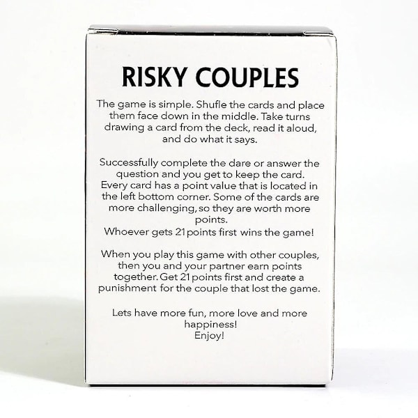 Risky Couples -150 Kryddiga Utmaningar & Frågor För Jul Halloween Thanksgiving Presenter Till Din Partner Alla Hjärtans Dag Presentkort Kortspel Brädspel