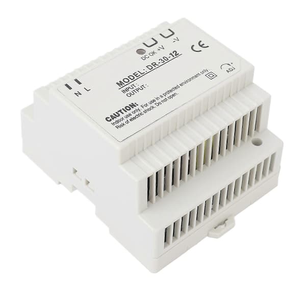 30W Transformator DIN-skinne Strømforsyning for Industriell Sikkerhetsovervåking 100‑240V