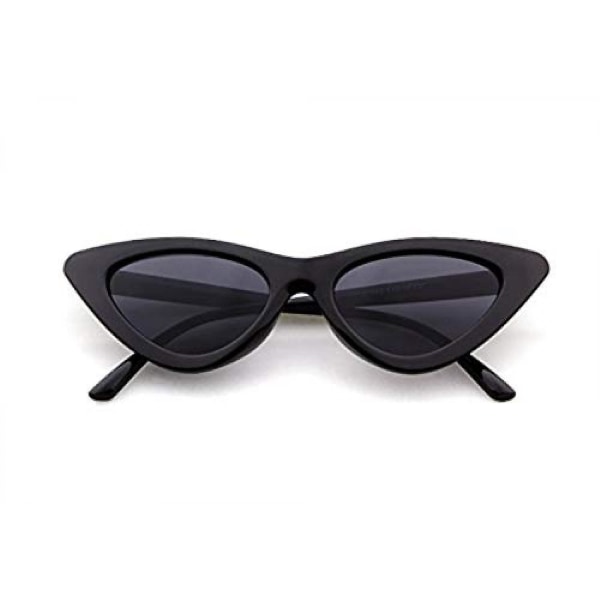 Retro Vintage smala kattöga solglasögon för barn Hjärtformade solglasögon----svarta