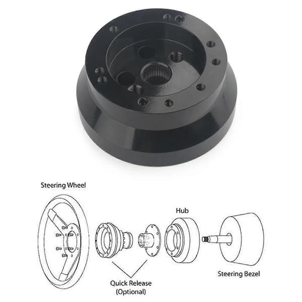 5 og 6 Huls Billet Rat Nav Base Adapter til Rat Nav Adapter B
