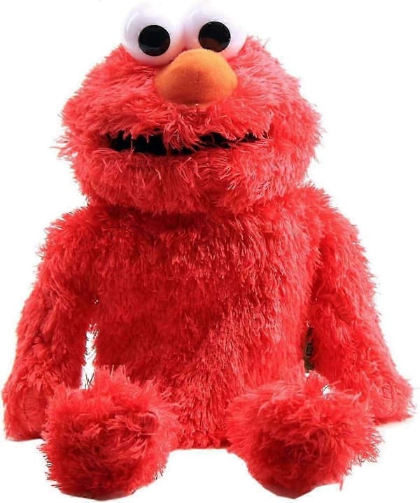 Elmo Dukke Plussj Rød Teddy Hånddukke Leke Gave