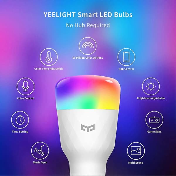 Smart Led Led Yeelight Smart Pære 1S (farve)