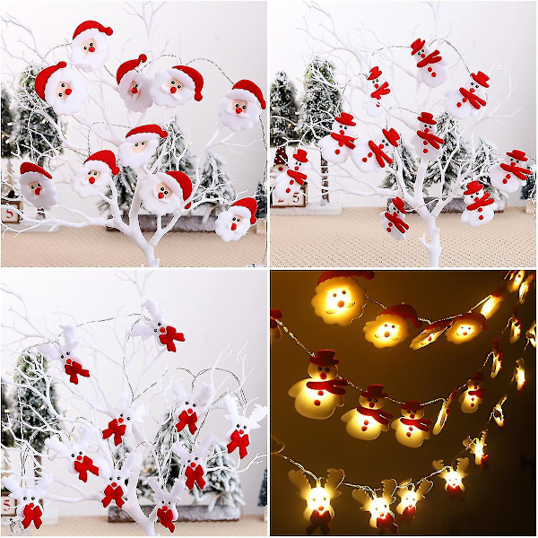 Lumimies Joulu LED-Garland Valojousi Iloista Joulua Koristeet Kotiin 2023 Joulukuusi Koriste Joulu Navidad Lahjat