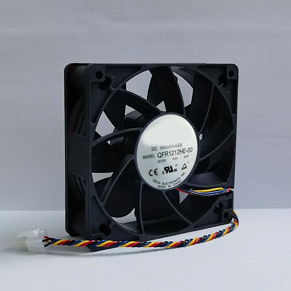 QFR1212HE-00 120mm 12038 Fläkt 12V 120x120x38mm Fläkt Kraftfull Kylfläkt Chassi