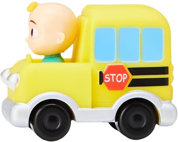 3-pak CoComelon Køretøjer Ubåd, Fly og Skolebus JJ & TomTom