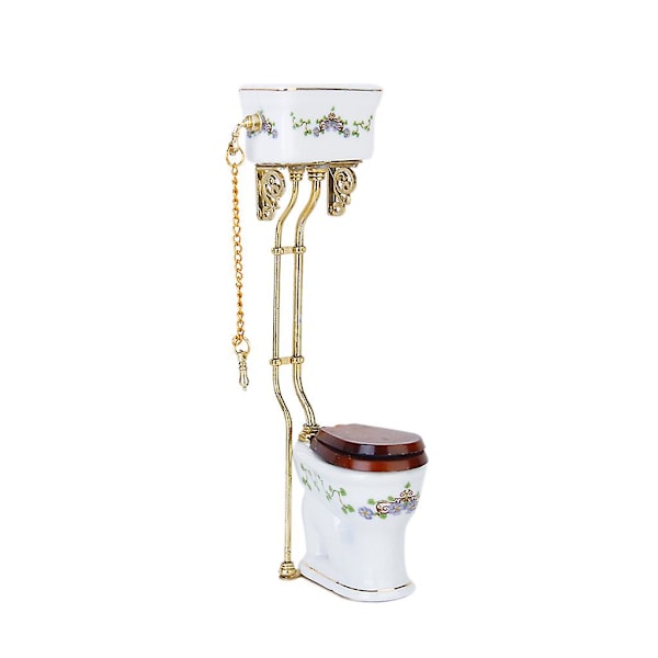 Nukkekoti Miniatyyrihuonekalut Victorian-tyyli WC