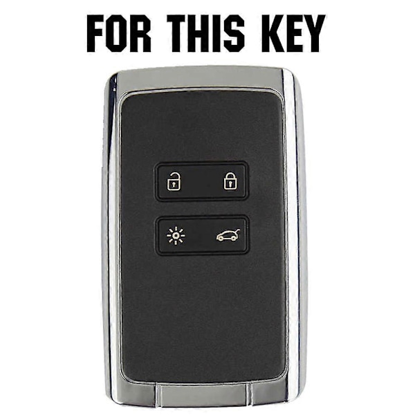 Bil Smart Nyckel Skal Skydd Fodral Fob För Renault Clio Megane Captur Kadjar Koleos Espace 2016 2017 2018 2019 2020 2021