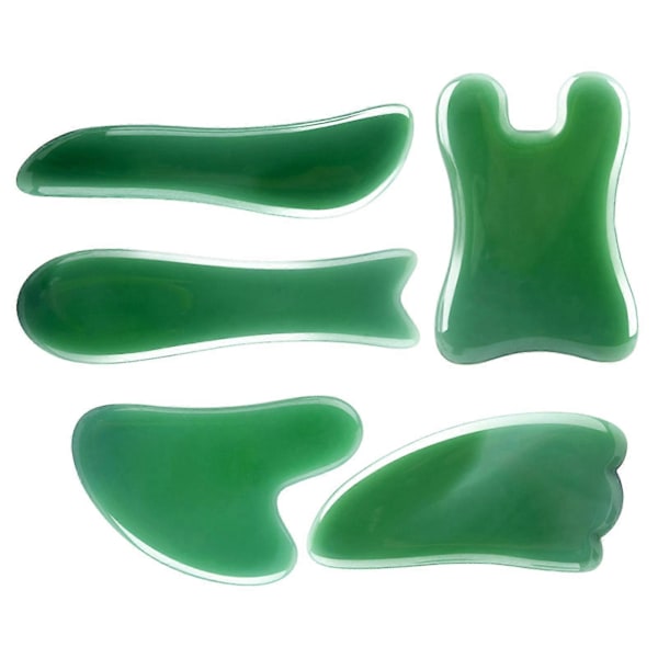 5 st Ögon Trigger Haka Gua Sha Verktyg Ansiktsmassage Nacke Kropp Spa