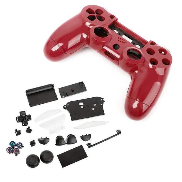 Full Housing Shell Case Knapp Byttedel For Sony Ps4 Hvit