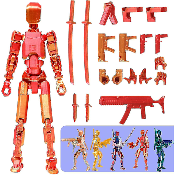 T13 Actionfigur 3D-tryckt Titan 13 Multi-artikulerad Nova Actionfigur