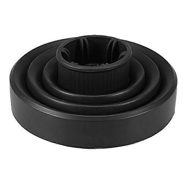 Hårblås Diffusor, Universal Vikbar Fn-Huvud, Styling Frisörverktyg, Skönhet Frisörsalong Tillbehör för Fn (Svart)
