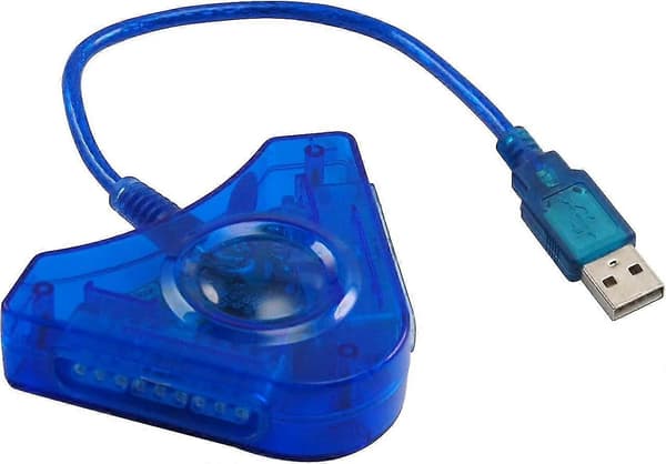 2 Port Ps2 Til Ps3 Usb Spillkontroller Konverter Adapter