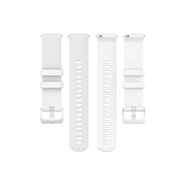 För Garmin Silikon Smart Klocka Armband, Storlek: 22mm Universal (Vit)