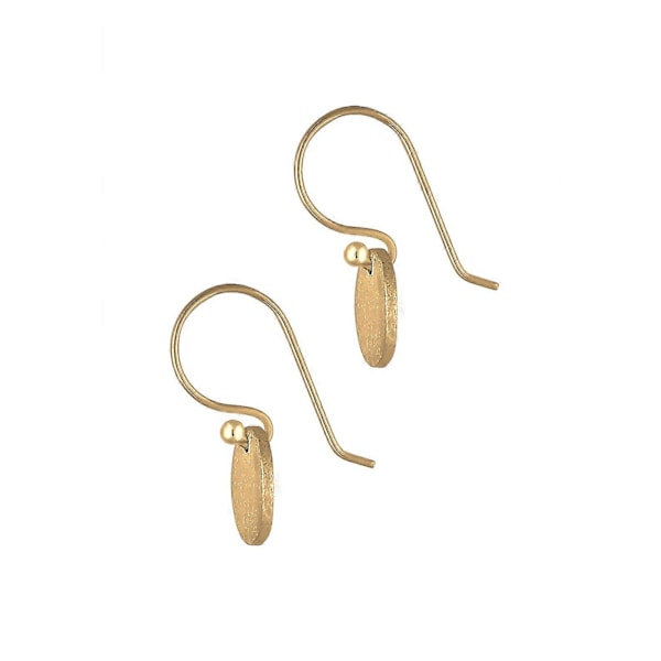 Øreringe Geo Plader Minimal Trend Matt i 925 Sterling Sølv