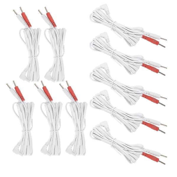 2-i-1 Stift Typ Kabel för TENS-enhet - 10st/påse, 1,8m, 2,35mm