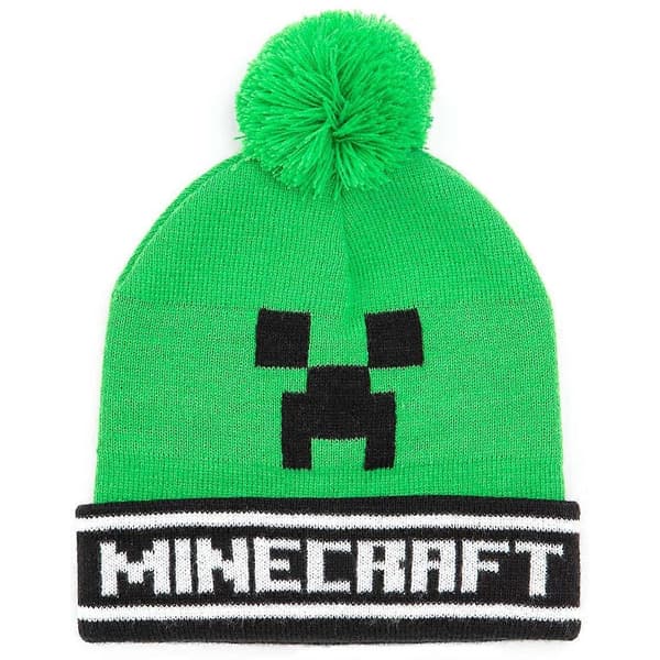 Minecraft Creeper-hatt och vantar-set