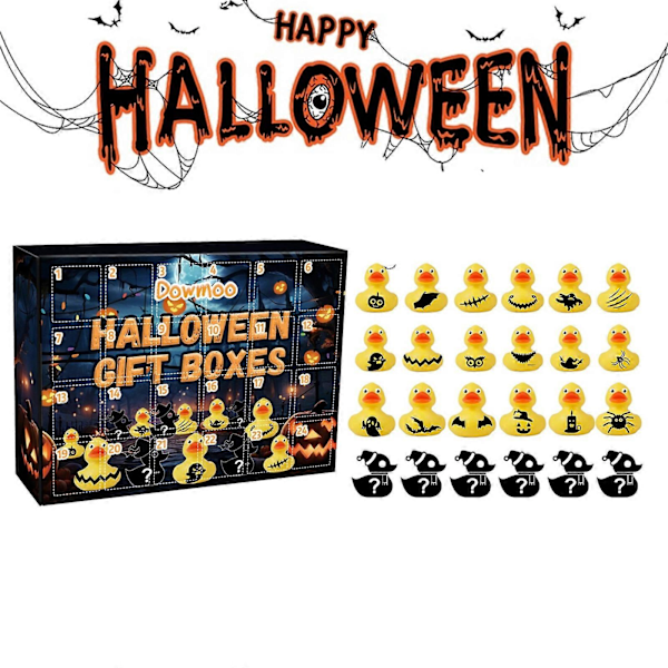 Gummikalender for advent Mini julekalender Gummikalender for Halloween Halloween-kalender for barn Passer for barn Halloweenfest