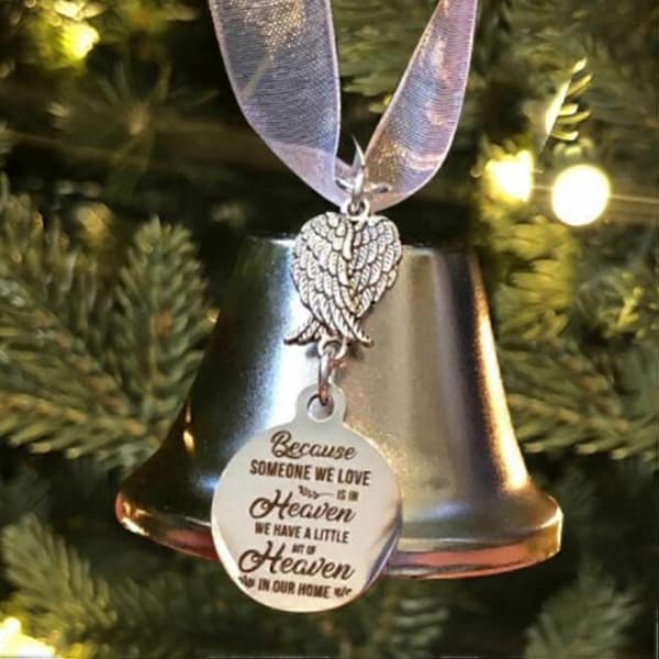 Julgransprydnader Ängelklocka Julgransprydnad Hängande Minnesprydnad Gåva