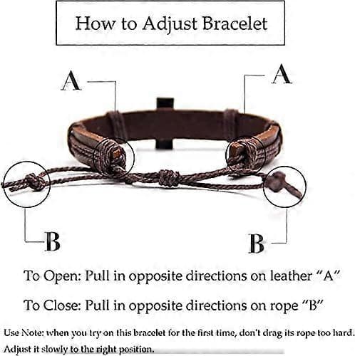 2 st/set Religiösa Kors Läderarmband - Konfirmationspresenter för Män Tonåringar Justerbart Omlottarmband 2-pack