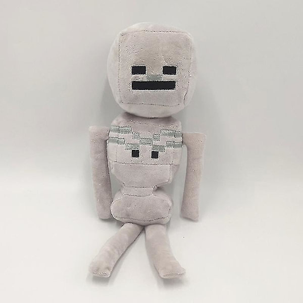 Minecraft Skelett Plyschdocka Fylld Leksak Ultra Mjuk Docka Födelsedagspresent Till Barn