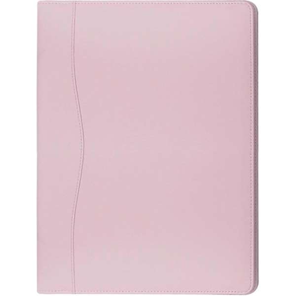 (Vaaleanpunainen) Nahkainen Portfolio-kansio Padfolio, Liiketoiminta-kansiojärjestäjä Asiakirja Suunnittelija Portfolio-kansio Säilytystasku Lakilehtipidikkeelle Paperityölle P