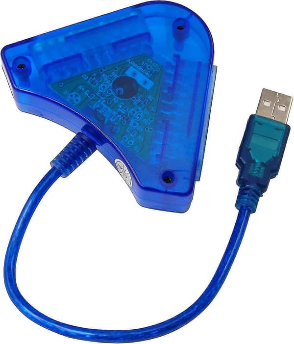 2 Port Ps2 Til Ps3 Usb Spillkontroller Konverter Adapter