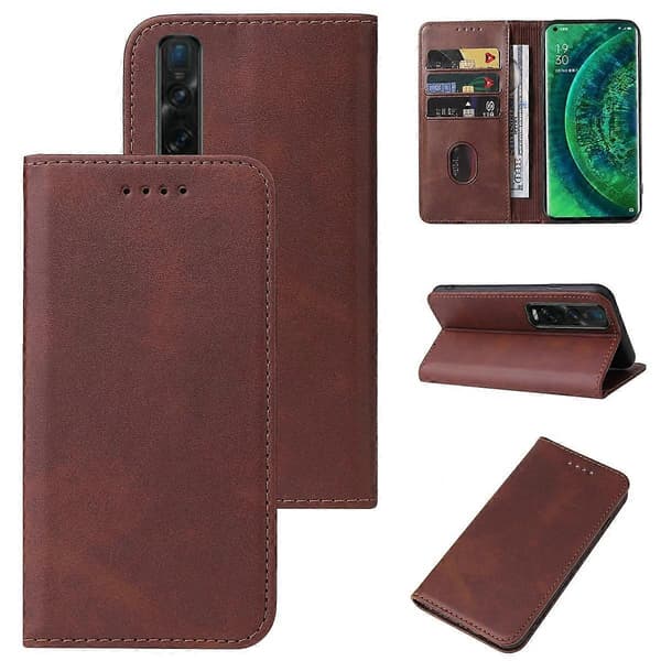 Magnetiskt läderfodral för OPPO Find X2 Pro