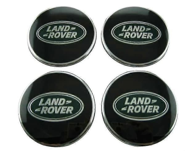 Land Rover Sorte & Grønne Centernavs Alloy Hjulkapsler 63mm Sæt af 4 stk