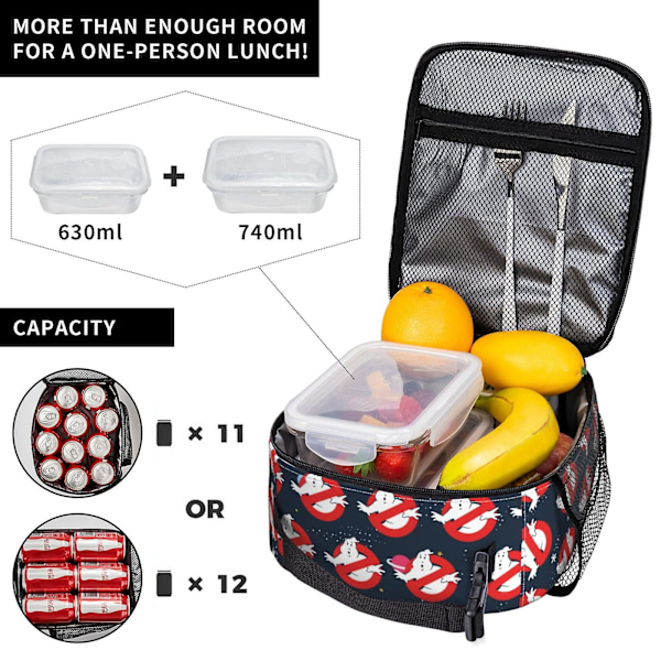 Stay-Puft-Ghostbusters Lunchväska Bärbar Isolerad Tote Bento Väska Skola Kontor Picknick Kylväska Termisk Handväska För Vuxna Tonåringar Barn