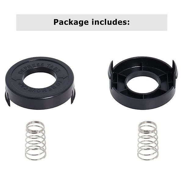 4 stk. 682378-02 Spoleskjulkapsel med Glc12 Gl250 Gl310 Gl360 Strimmer Udskiftning