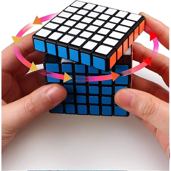 Nytt produkt, 6x6 Speed Cube 6 Av 6 Stor Speed Cube 6x6x6 Cube Puslespill Leke Svart