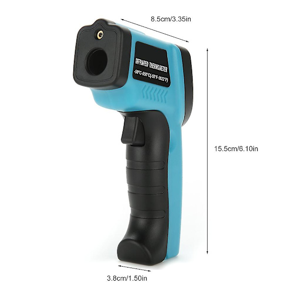 Berøringsfri Infrarød Digital Termometer -50¡æ til 550¡æ LCD Display