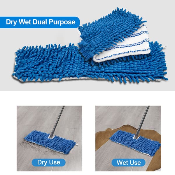 Erstatningsmoppehoveder til O-Cedar Hardwood Floor 'N More Microfiber Flip Mop, 2-pak støvklapper Erstatningshoveder til Ocedar Flip Mop