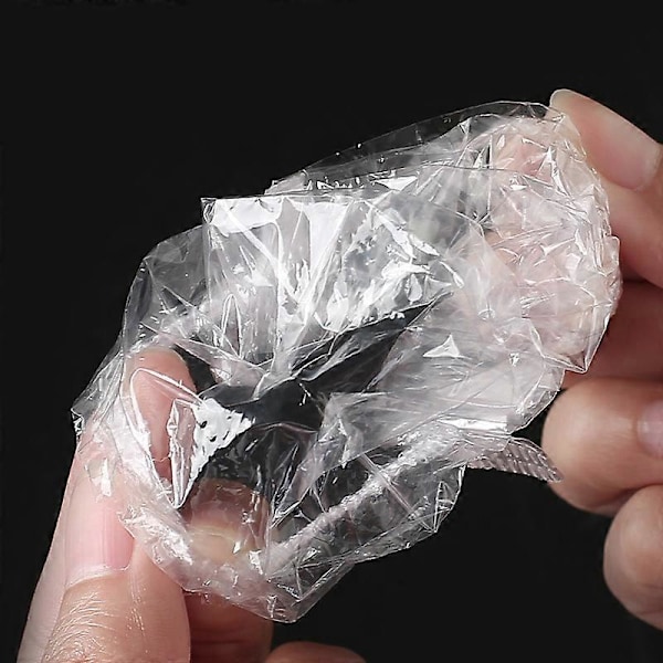 100 st Engångs Vattentäta Transparenta Öronskydd Plast Öronmuffar