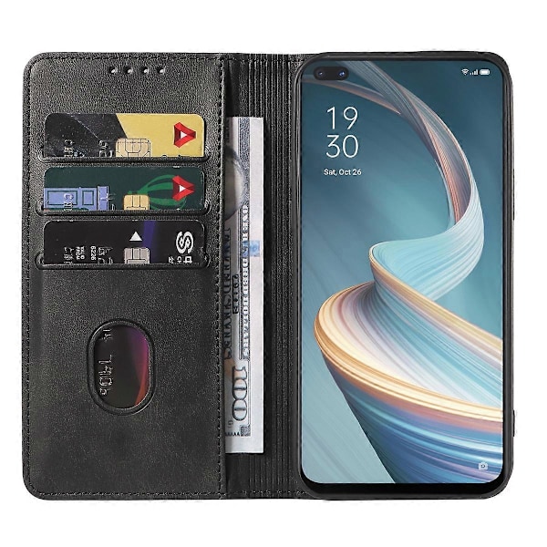 Magnetiskt Läderfodral för OPPO Reno4 Z 5G