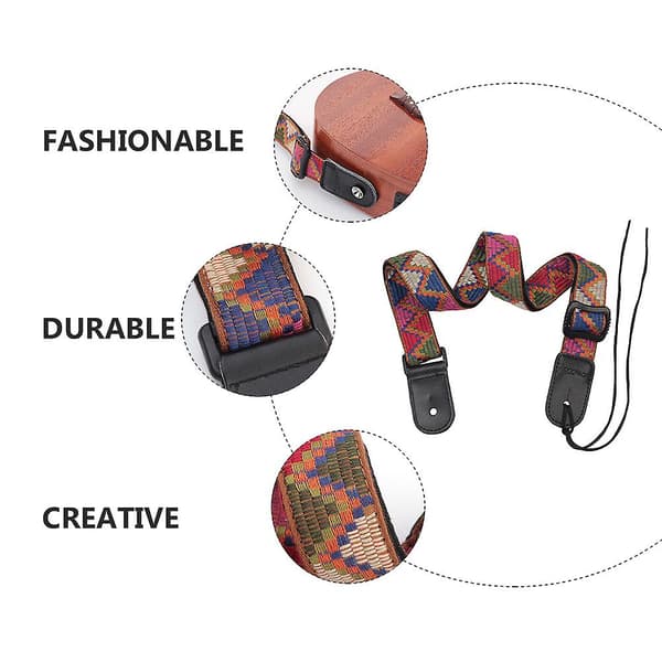 Ukulele Barnvagnsrem Elektrisk Gitarrrem Akustisk Gitarrrem Ukulele Axelrem Nylon Gitarrrem Anpassade Gitarrremmar